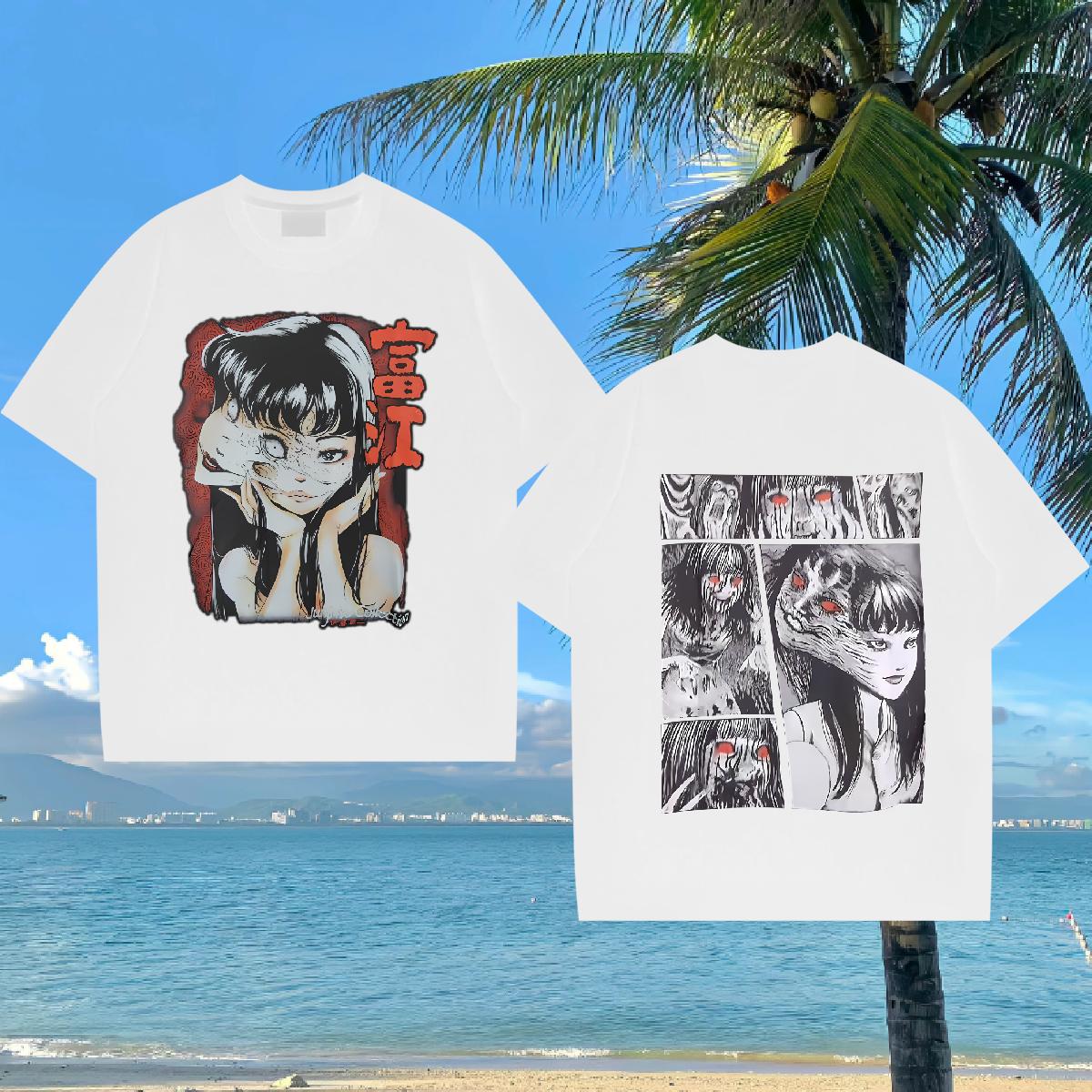 Wholesale T Shirts Men Anime Mens Tshirts Outdoor Crew Neck Cotton Breathable Designer Tops Shirt