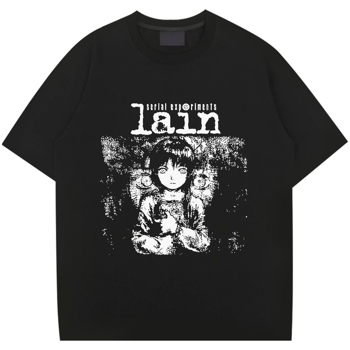 Stylish Unisex Men's Crew Neck Cotton T-shirts with Breathable Anime Prints in Plus Sizes