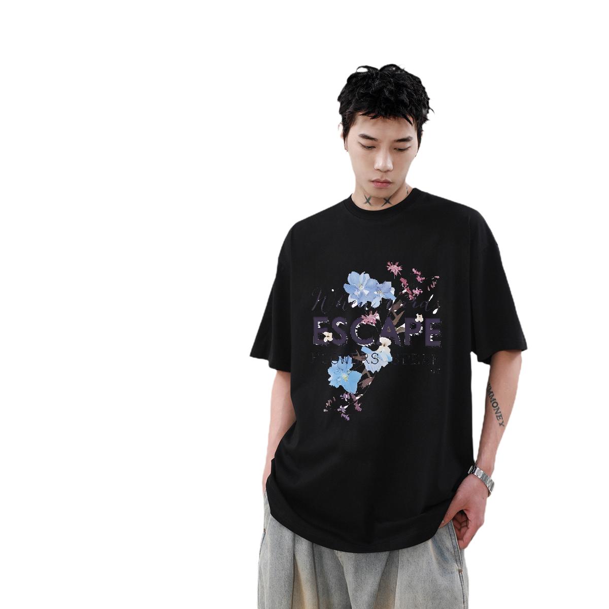 Classic Men Tshirts Crew Neck Cotton Breathable Summer Casual T-Shirts for Men Custom Print Oversized 2024 Designer Tees