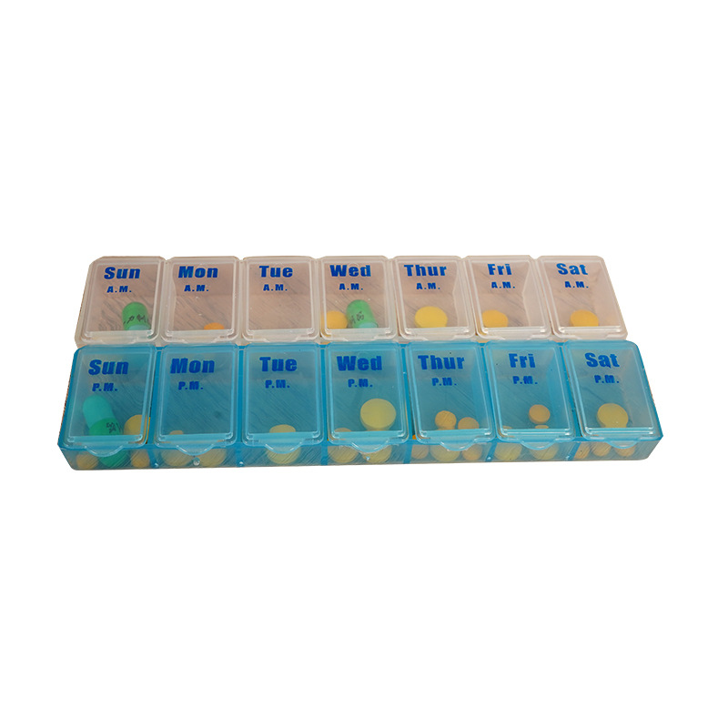 Braille Mark Plastic PP Seven Day Convenience Box Source Manufacturer One Week Light Avoiding Portable Splitting Box