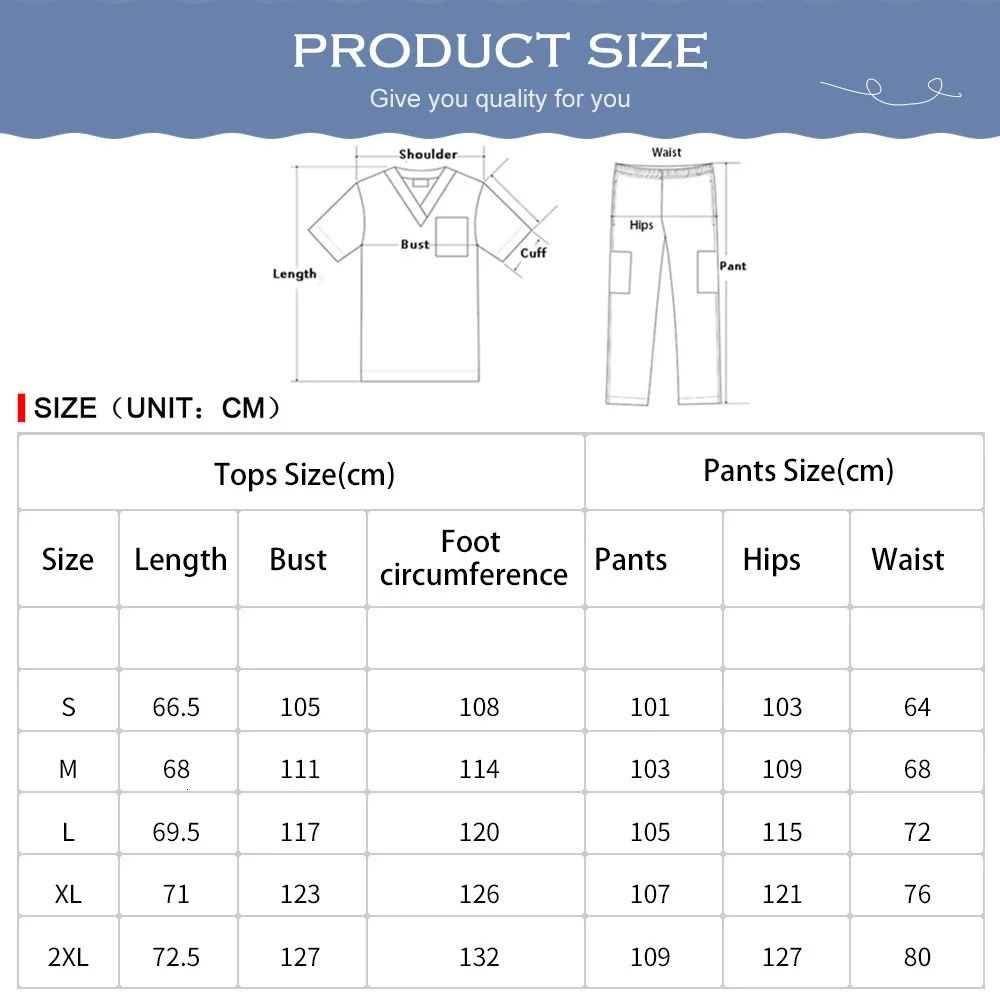 High Quality Uniforms Women Scrubs Sets Nursing Accessories Hospital Beauty Salon Spa Work Clothes Suit Gowns 240704