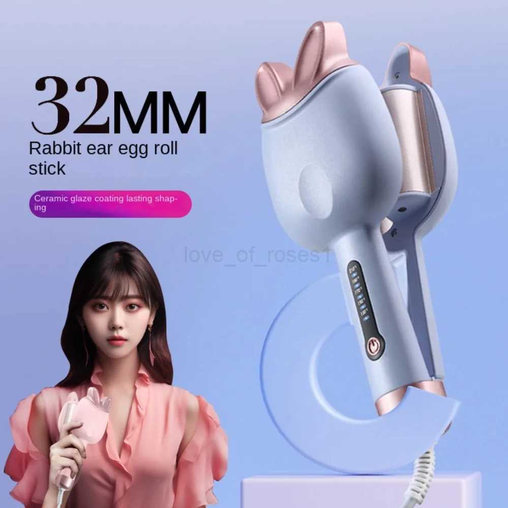 Hair Splint Electric Curling Iron Rabbit Ears Straight Curly Hair Dual Use Hair Style Design Tool Bouffant Hair Fluffy BangsM240709