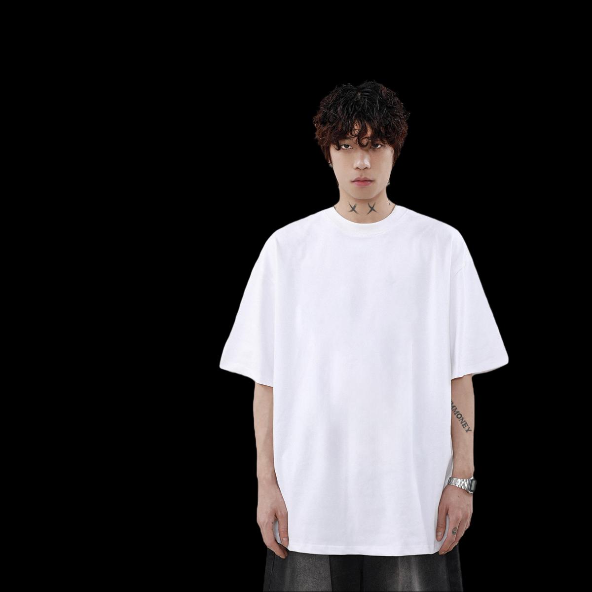 Popular T shirt Daily Outfit Short Sleeve Cotton O-Neck Men Tops Tees 2024 Plus Size Custom Top Tees