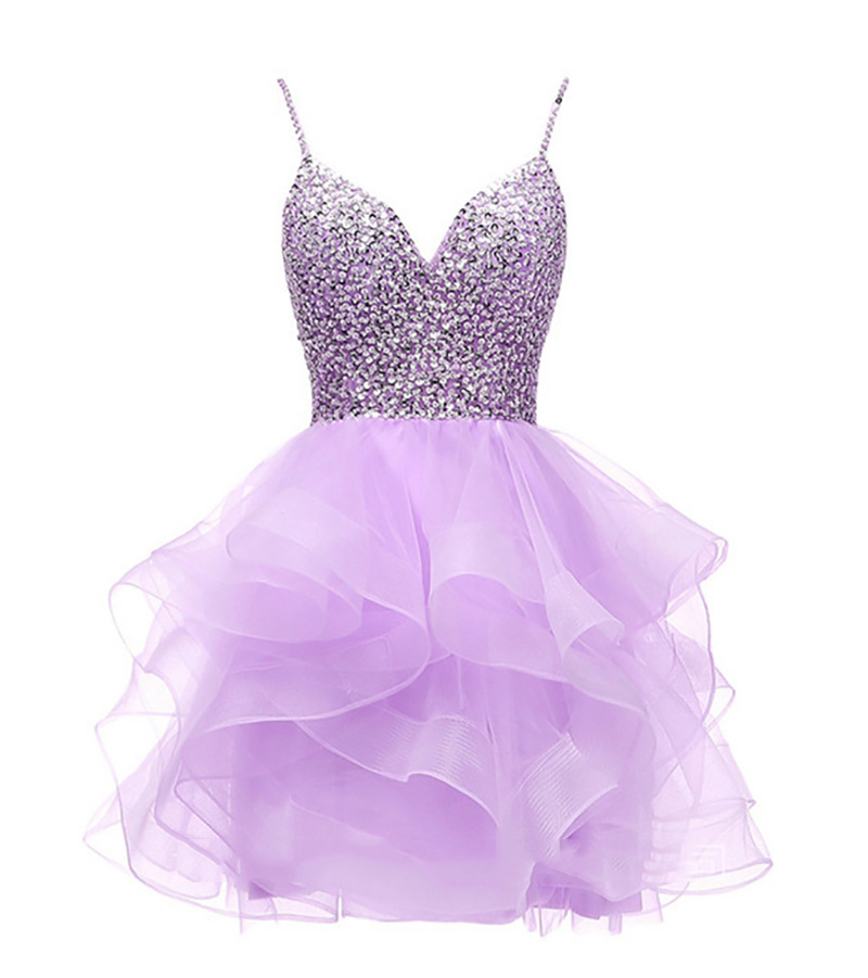 Bright Pink White Red Purple Spaghetti Short Homecoming tail Dress Events Party Gown prom dress Special Ocn Dresses Plus Size Sleeveless