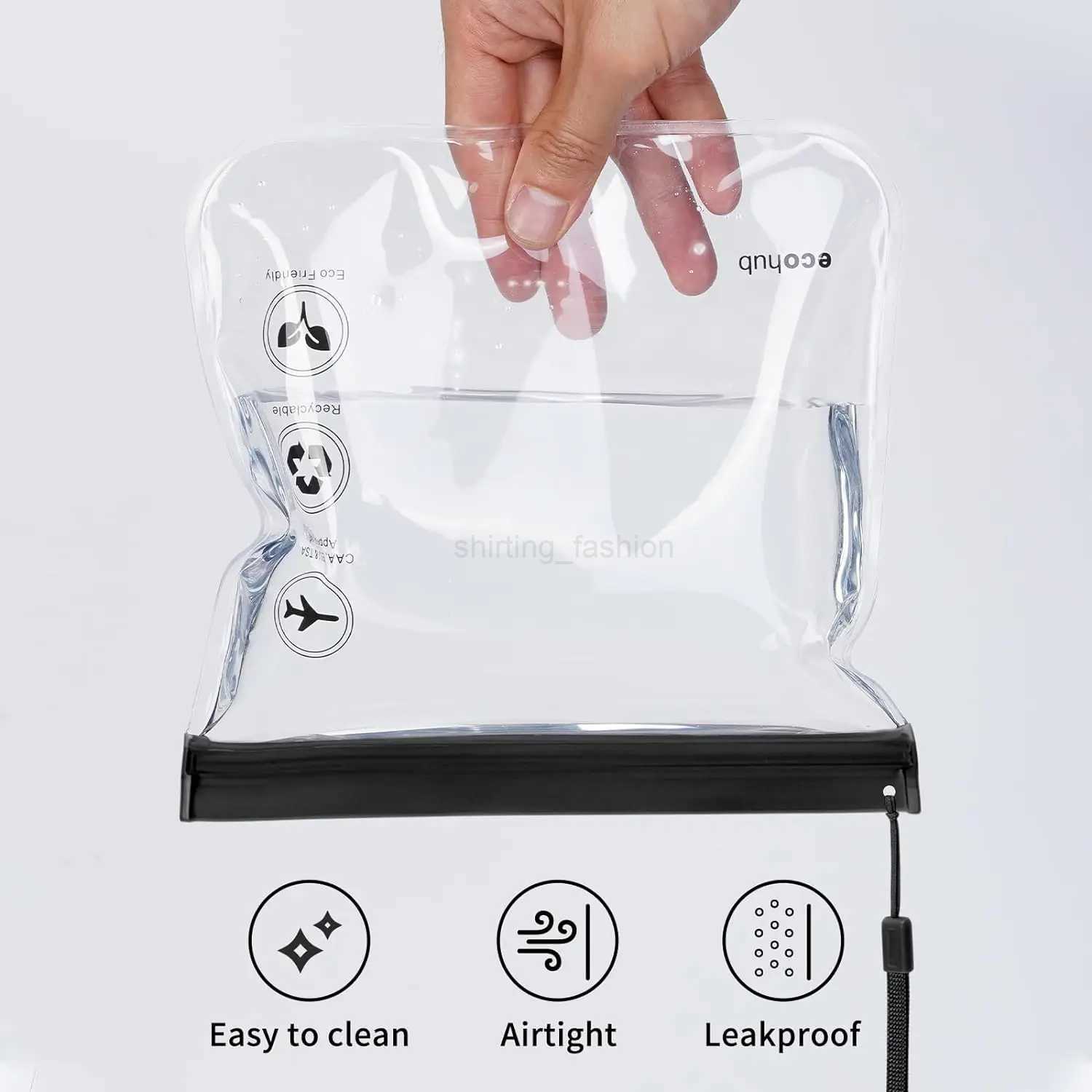 1PC Luggage Clear Cosmetic Bags Travel Use Leakproof Flight Make Up Waterproof for Women Reusable Airport Security Toiletry BagCL240708