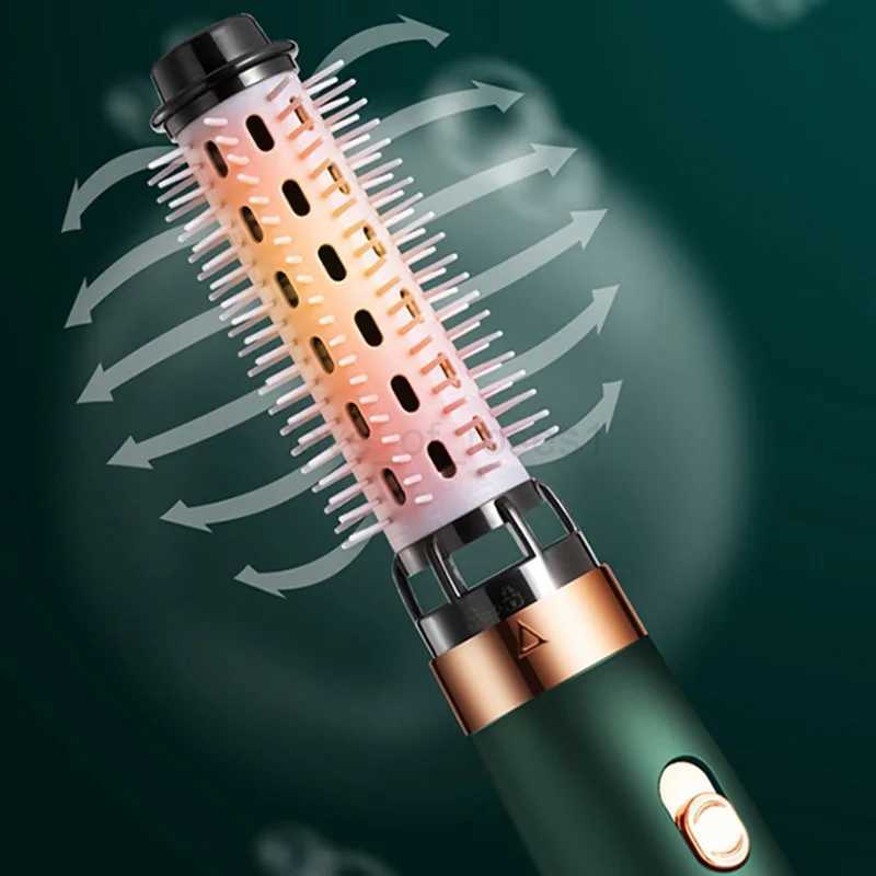 Multifunction 3in1 Hair Straightening Curling Blowing Styling Portable Detachable Travel Hot Air Dryer Volumizer Comb Brush SetM240709