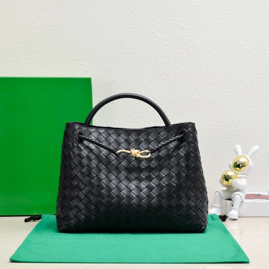 10A Designer bag B Family 8-e Buckle Andiamo Original Leather 2024 New Woven Women Portable Single Shoulder Crossbody Official Document Tote Bag