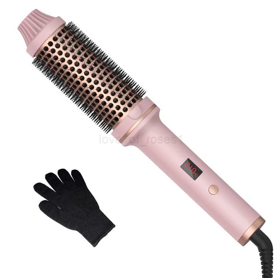 Hair Curling Ceramic Straightener Heating Electric Ionic Straighten Hair Styles Anti Static Ceramic Straightening Comb HeatedM240709