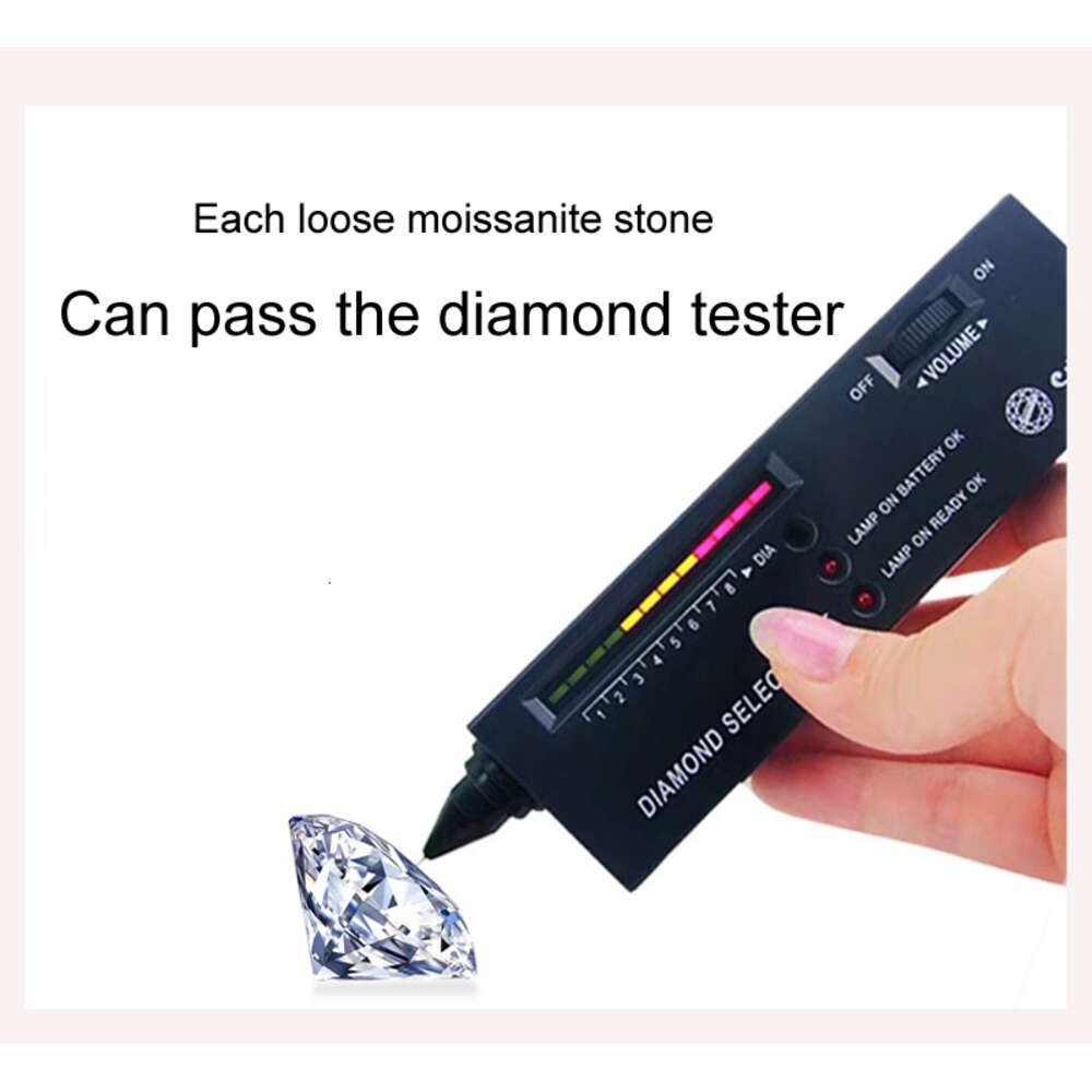 Jwy Moissanite Jewelry 3mm 4mm 5mm 925 Sterling Silver Pass Diamond Tester Tennis Chain Necklace for Men and Women