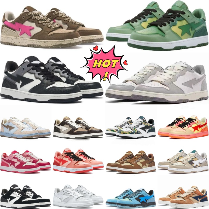 Mens Women 93 SK8 STA Designer Casual shoes low Abc Camo Blue Black Orange red white grey Patent Trainers Sports Sneakers Runners size 36-45 J9bk#