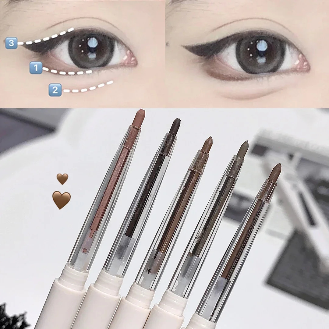Matte Lying silkworm Eyeliner Gel Pen Waterproof Not Blooming Quick Drying Eye Liner Pencil Tea Brown Eye Shadow Pen Makeup b240709