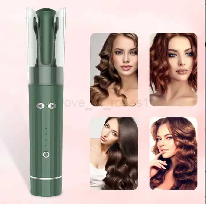 wireless portable electric hair rotating curler Iron Home Portable USB Charging Curler Rotating Hairdresser Lazy Styling ToolM240709