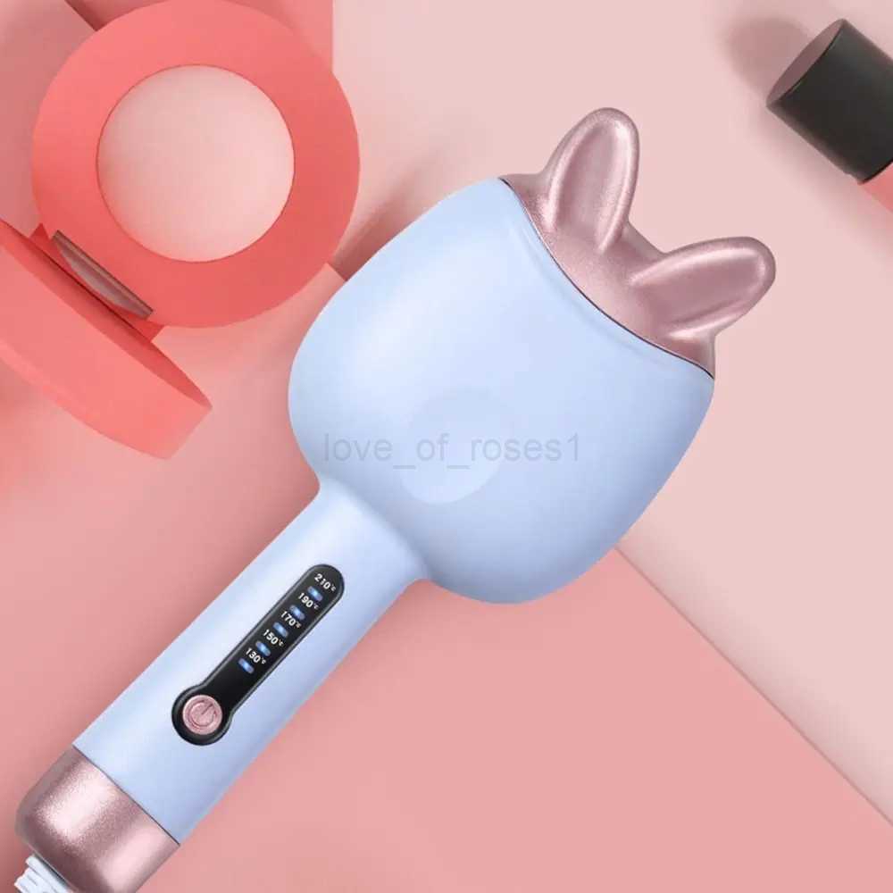 Rabbit Ears Electric Curling Iron No Hair Damage Straight Curly Hair Dual Use Hair Style Design Tool Bouffant Hair PermM240709
