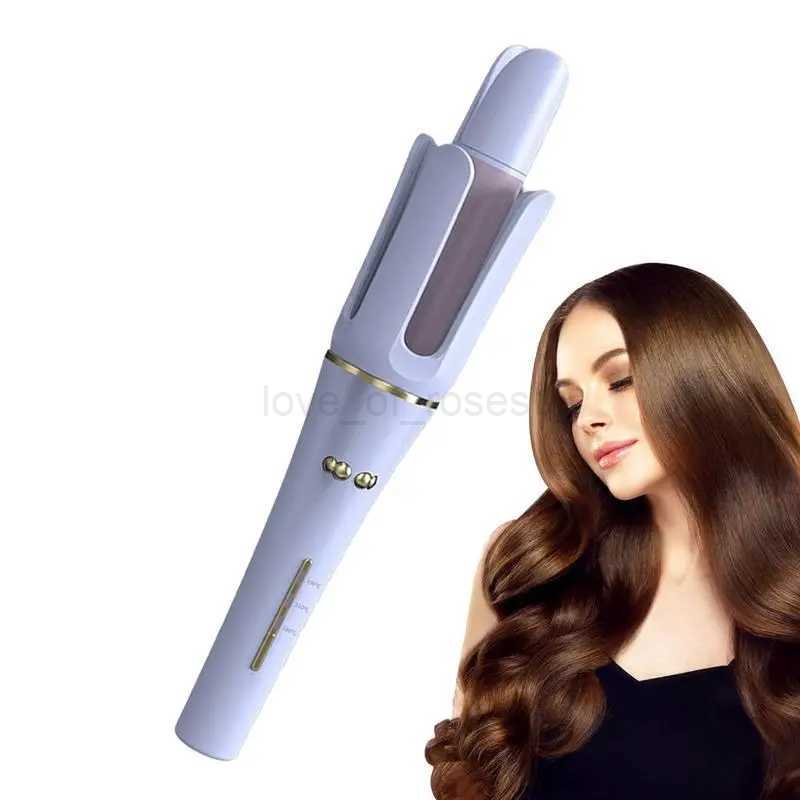 Automatic Curling Wand | Hair Wand Curler | Professional Fast Heating Auto Off 3 Temps Settings Ceramic Barrel Self Curling HairZ240709