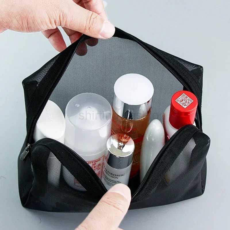 Clear Medh Bagd 1/3pcd Codmetic cmall Large Black Makeup Bag Portable Travel Toiletry Organizer Cade Lipdtick ctorage PouchCL240708