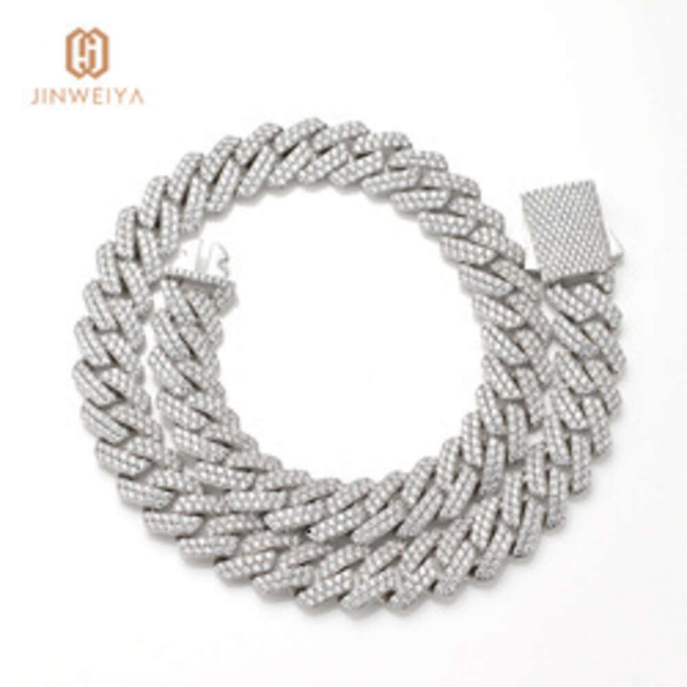 Jwy Mens Womens Iced Out Cuban Chains Cz Brass Chunky 18k Plated Necklace 16mm