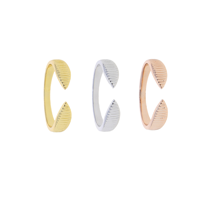 2025 High Quality Open Adjusted Rings 3 Colors Geometric Fashion Trendy Finger Jewelry for Women Girls Party