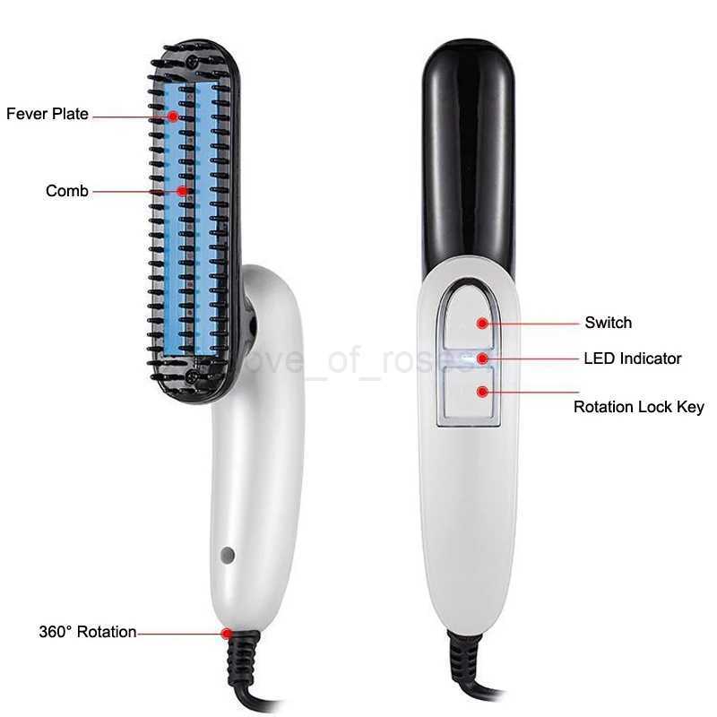 Electric Beard Straightener For Men Curling Beard And Beauty Hair Styling Tool Dropshipping To Straighten BeardsM240709