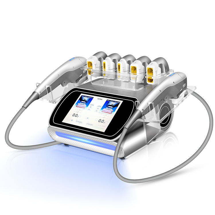7d Hifu Portable 2 Handles Control Face Lift Body Slimming Ultramax Hifu 7d Machine