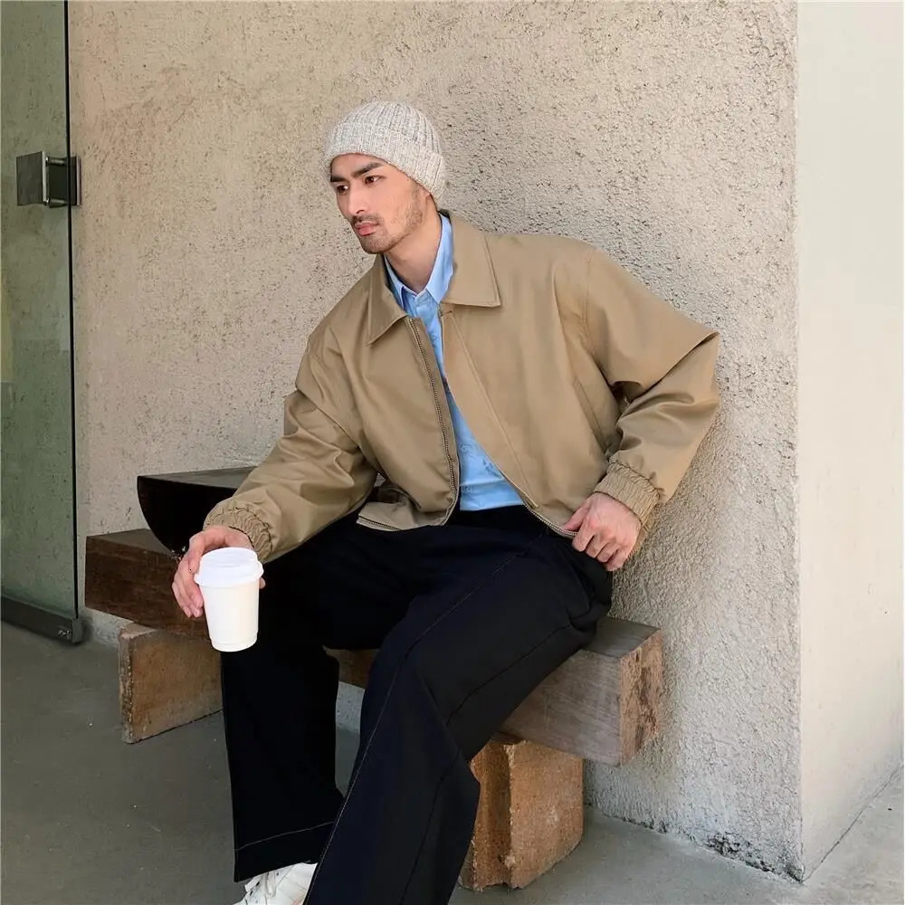 Submachine Y2K Short Men Jackets Allure Mature Male Handsome Autumn Spring Coat Casual Streetwear Cargo England Style Jackets 240703