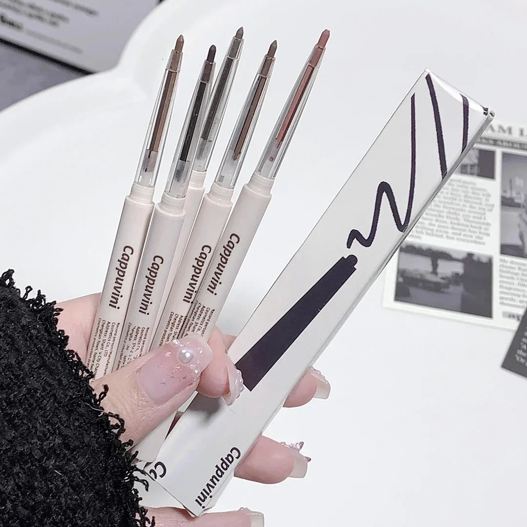 Matte Lying silkworm Eyeliner Gel Pen Waterproof Not Blooming Quick Drying Eye Liner Pencil Tea Brown Eye Shadow Pen Makeup b240709