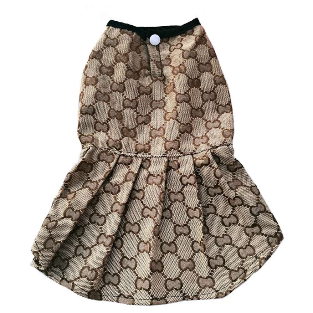 Designer Dog Dress Brand Dog Apparel for Small Dogs Lightweight Cooling Dog Dresses Classic Letter Pattern Soft Breathable Pet Cats Dog Clothes for Spring Summer