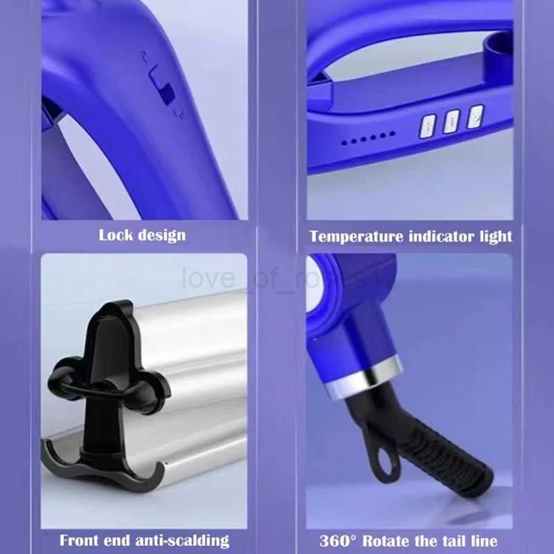 Hair Curling Iron Ceramic Professional Hair Curler Roll Hair Styling Tool Hair Styler Wand Curler Electric Plate ClipZ240709