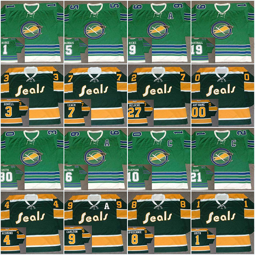 GILLES MELOCHE Oakland Seals 1967 Throwback Hockey Jersey CAROL VADNAIS BRYAN WATSON CHARLIE HODGE HARRY HOWELL BOBBY BAUN GARY SMITH REGGIE LEACH PATRICK