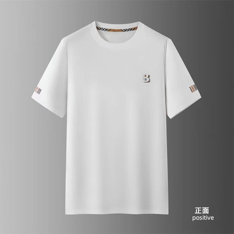 Men's Cotton T Shirt Letter Printed T-shirt 100% Pure Cottons Men and Women Couple Tide Logo Tops Casual 2 Colors T-shirts Plus Size