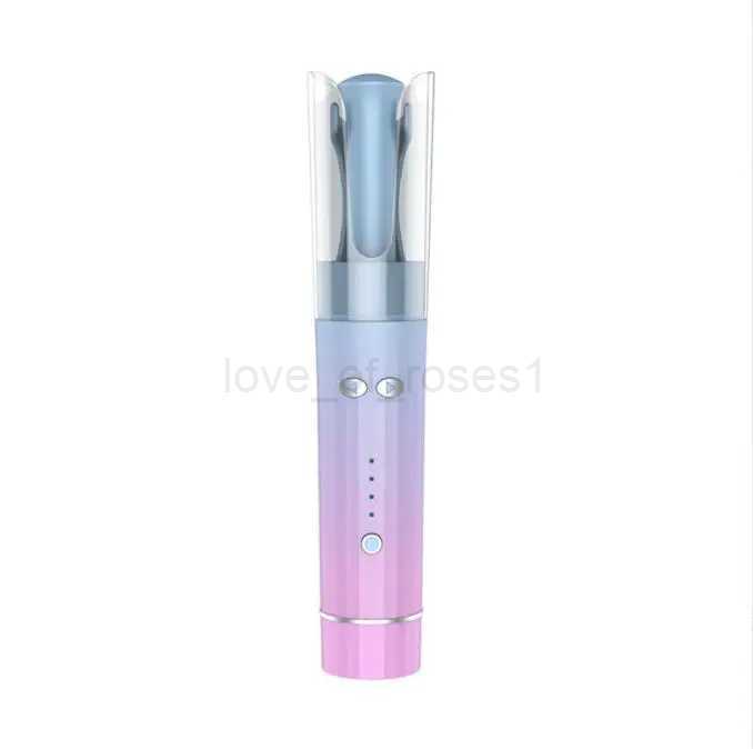 wireless portable electric hair rotating curler Iron Home Portable USB Charging Curler Rotating Hairdresser Lazy Styling ToolM240709