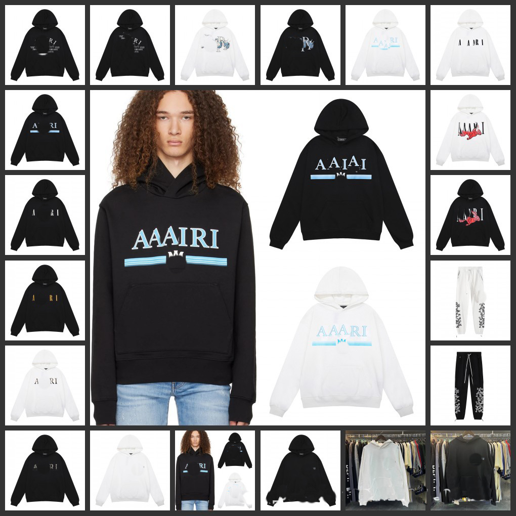 Designer hoodie sweatshirt mens hoodie pants women t shirt Letter Print burst pattern Design Long Sleeve Round Loose Sweater white cotton streetwear clothing