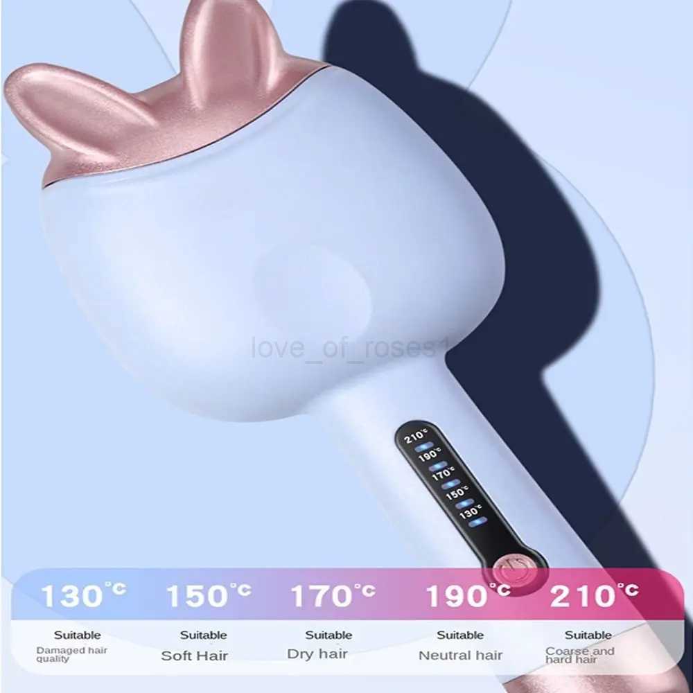 Rabbit Ears Electric Curling Iron No Hair Damage Straight Curly Hair Dual Use Hair Style Design Tool Bouffant Hair PermM240709