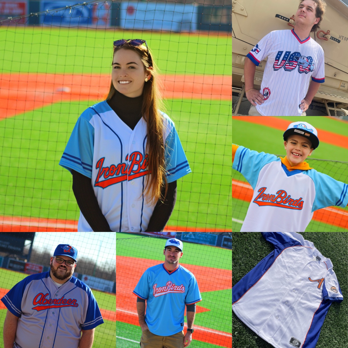 Stitched Aberdeen IronBirds Baseball Jersey Custom Jersey Any Name Number