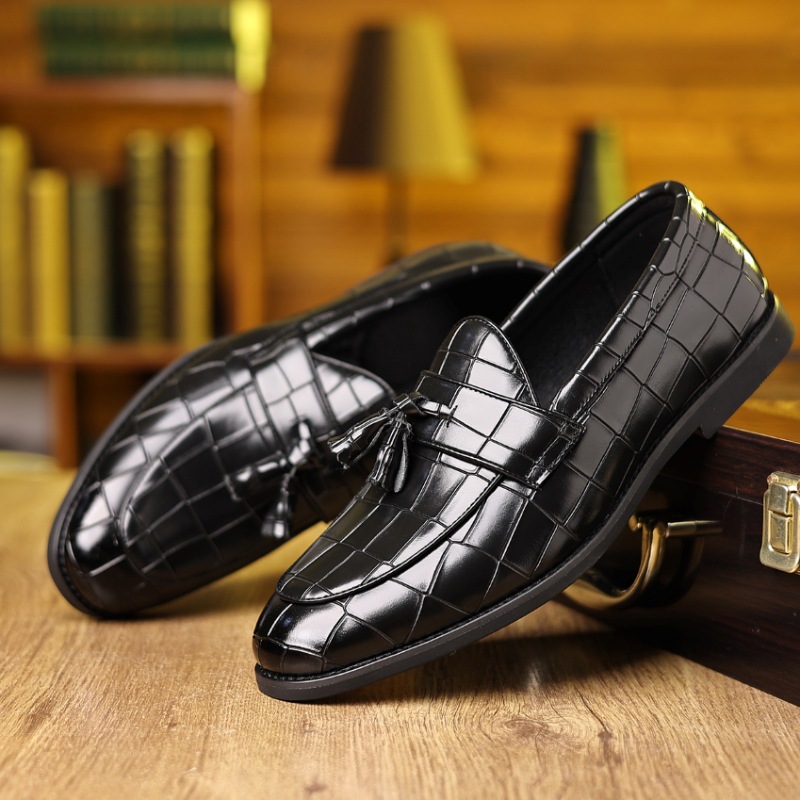 Oversized with lazy leather casual business dress shoes free of shipping