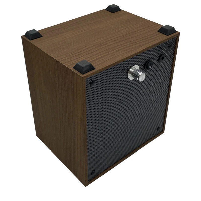 Watch Winder for Automatic Watches Box Storage Dustproof Mechanical Watch Case Black Walnut Wood Safe Mata Box LED Ambient Light 240627