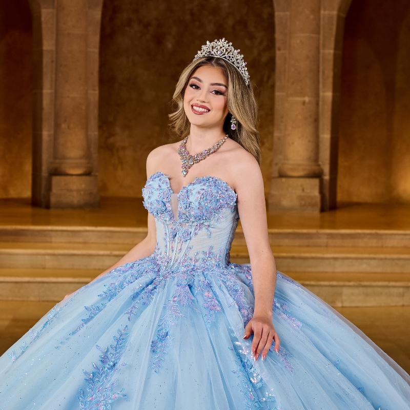 Sequined Appliques Beading Shiny Crystal Tull Ball Gown Quinceanera Dresses With Cape Corset Vestidos De 15 Anos
