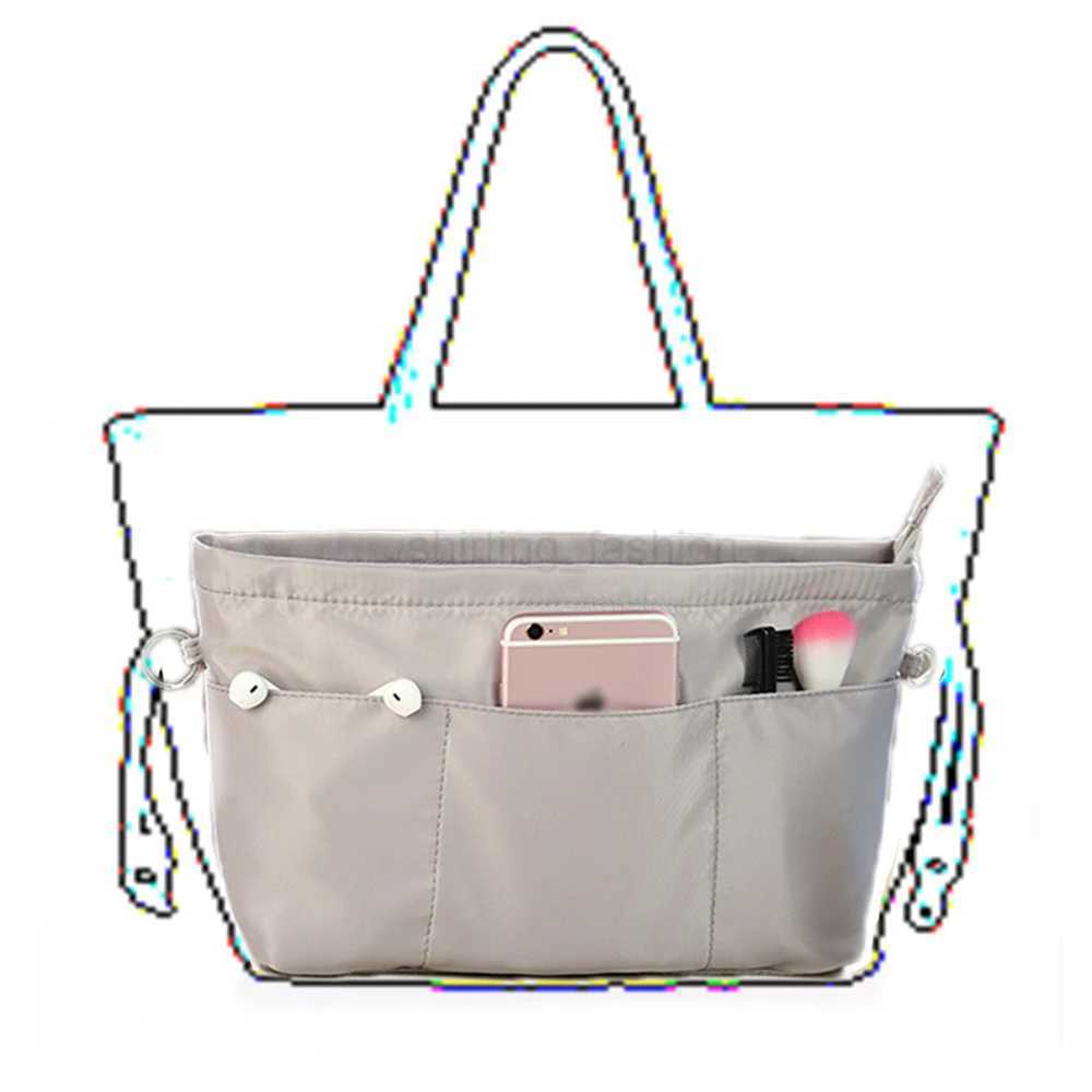 Nylon Inner Bag Women Handbag Organizer Womens Tote Bag Large Capacity Organizer Insert Cosmetic Bag Waterproof Makeup BagCL240708