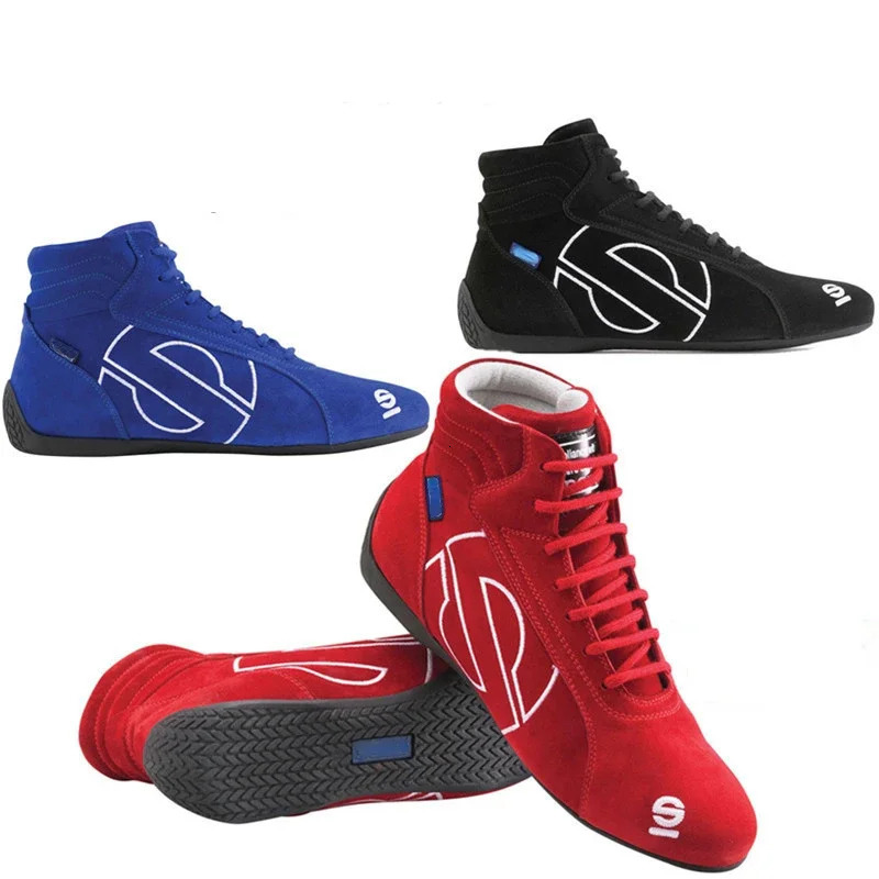 Motorcycle shoes Formula Shoe Racing Suede Cowhide Racing Shoes Karting Shoes Off-Road Motorcycle boots a240708