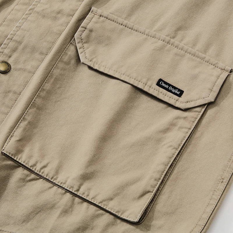 American Retro Workwear Vest Mens Mountain Outdoor Camping Spring and Autumn Vest Coat 24SS Y2K Youth Male Vintage Casual 240704