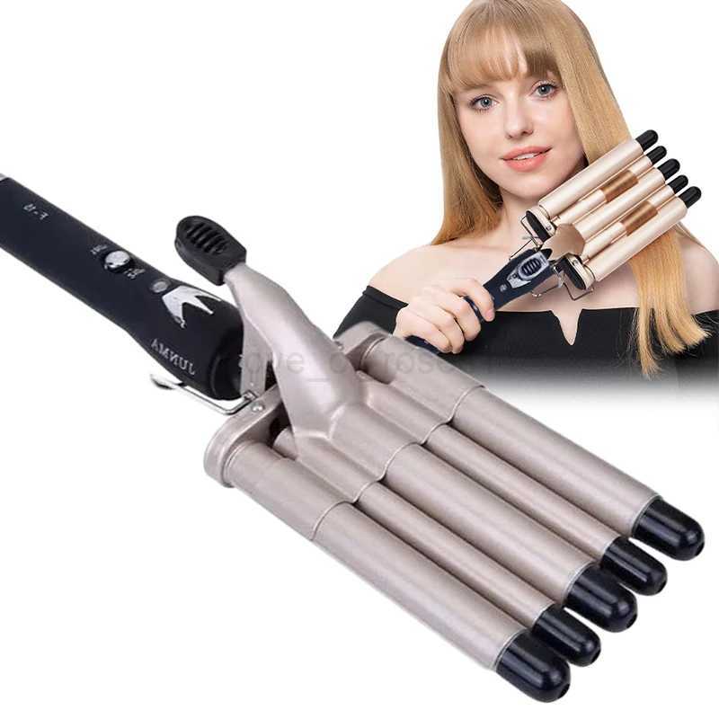 Professional Ceramic 5 Barrel Curling Iron Styler Hair Waver Styling 17mm Wand Hair Curler Heating Curlers Crimper ToolsM240709
