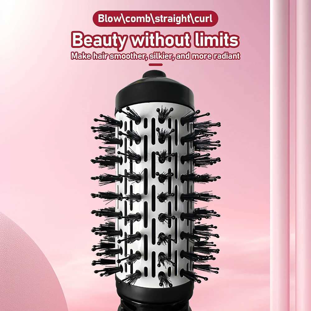 Straightener Curling Brush Rotating Electric Hair Dryer Styling Hot Air Constant Temperature Heating Negative Ion Styler CombM240709