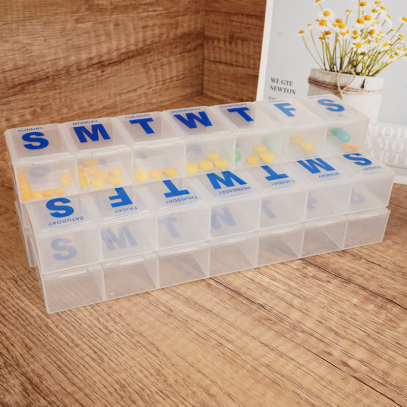7 day convenient storage pill box can be customized lightproof portable tablet box