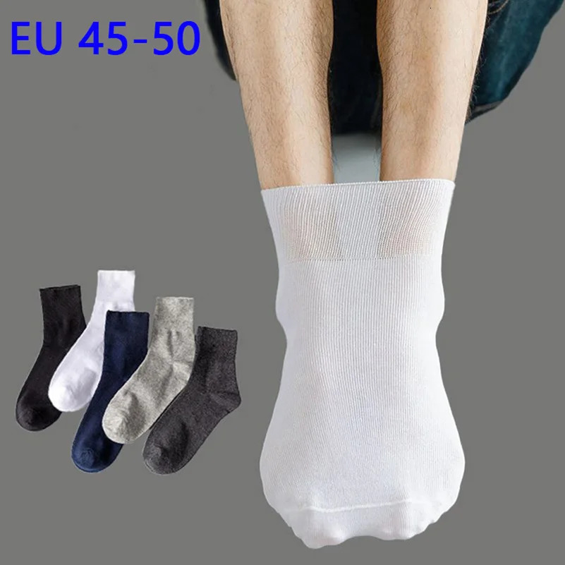 5 Pairs Loose Mouth Mens Socks Large Plus Big Size 484950 Old Men Diabetic Socks Prevent Varicose Veins For Diabetes Patients 240703