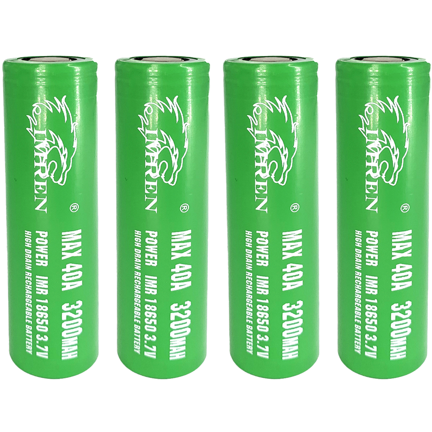 IMREN Wholesale 18650 Battery 3200mAh 40A Rechargeable Li-ion Cell Flat Top for LED Flashlight Digital Camera Lithium Batteries