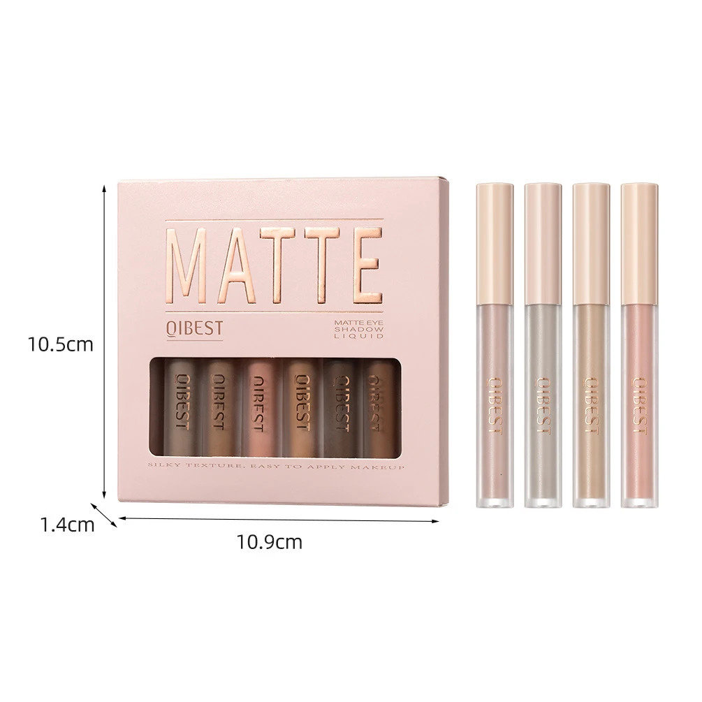 8pcsbox Brown Colorful Liquid Eyeshadow Stick Set Contour Blush Pigment Matte Natural Cheek Milk Coffee Shadow Cream Eye Makeup 240709