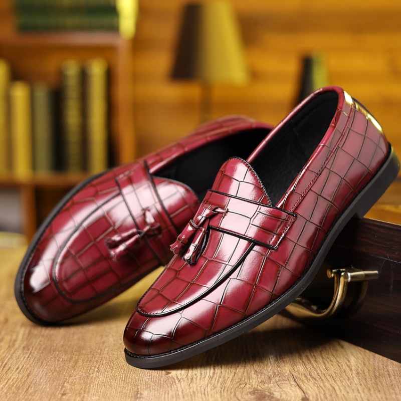 Oversized with lazy leather casual business dress shoes free of shipping
