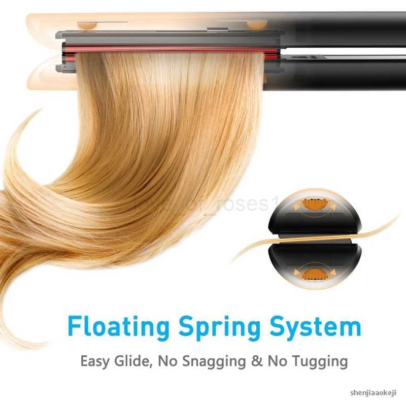 Professional hair straightener Curling Irons 2 in 1 hair Electric Hair Straightening Irons wet and dry hair style machineM240709