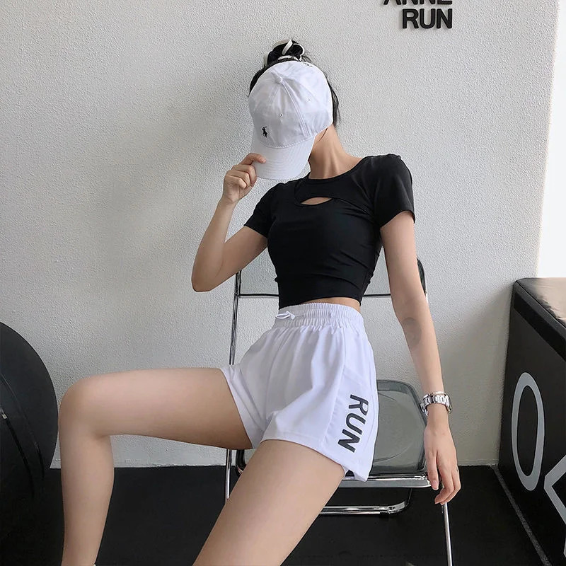 Yoga Shorts Women Womens Sports Shorts High Waist Running Yoga Pantalones Cortos De Mujer 240703