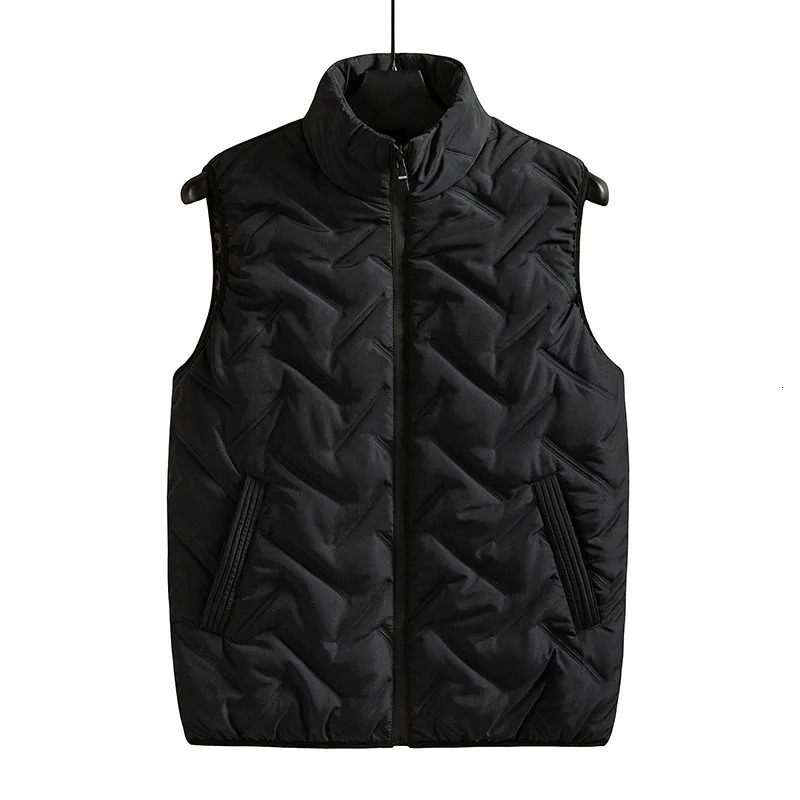 Fashion Mens Jacket Sleeveless Vest Autumn Thermal Soft Vests Casual Coats Male Cotton Mens Vest Men Thicken Waistcoat Size 8XL 240704
