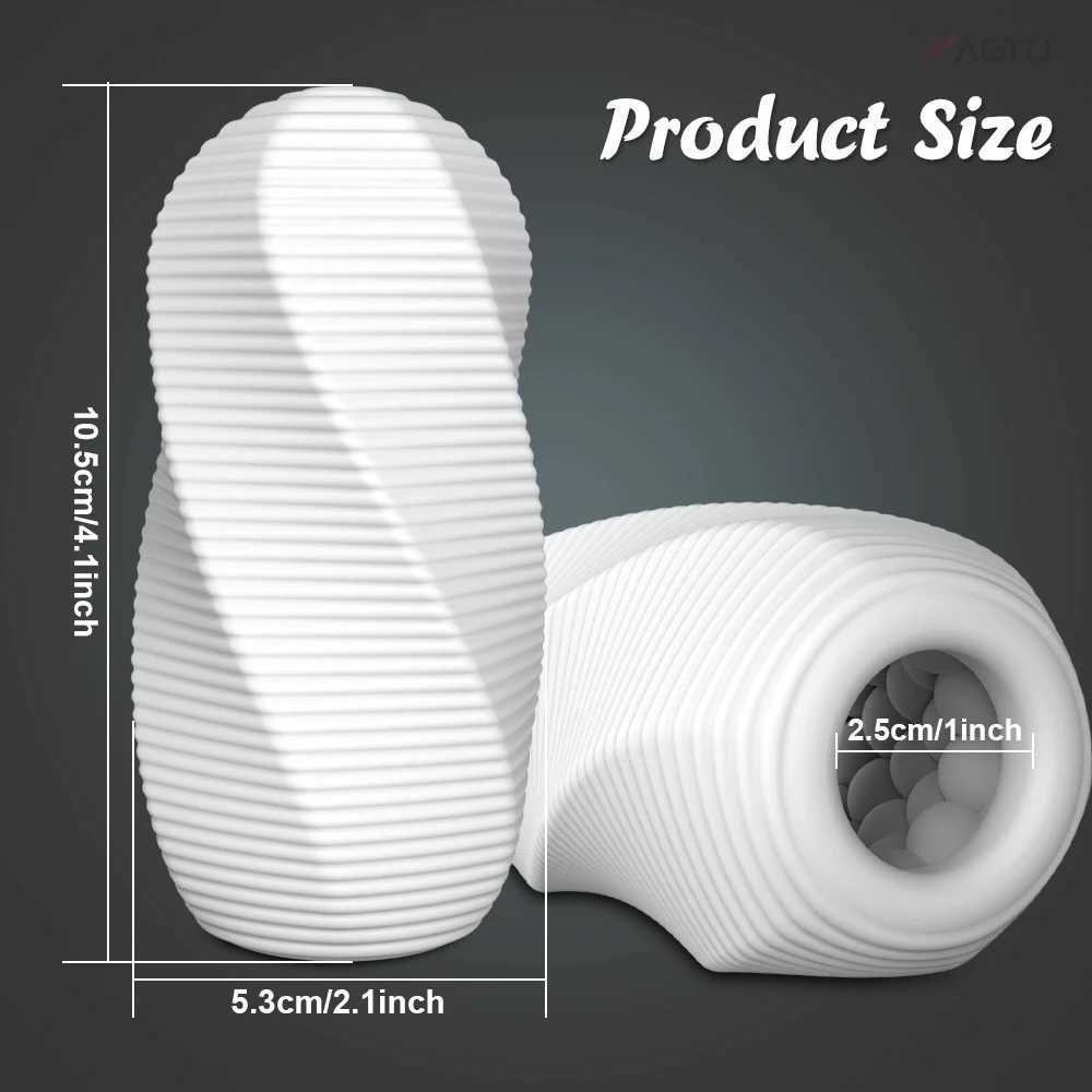 Male Masturbator Vaginal Vacuum Bag Soft Vaginal Endurance Silicone Sports Toy Mens Manual Cup Adult ProductsXJ250319